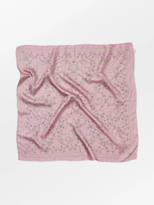 BECKSÖNDERGAARD Nassillia Sia Scarf Pink Nectar