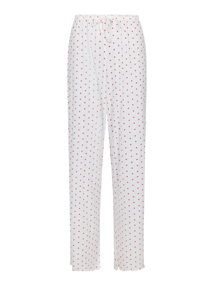 NEO NOIR Serafina Pointelle Heart Pants