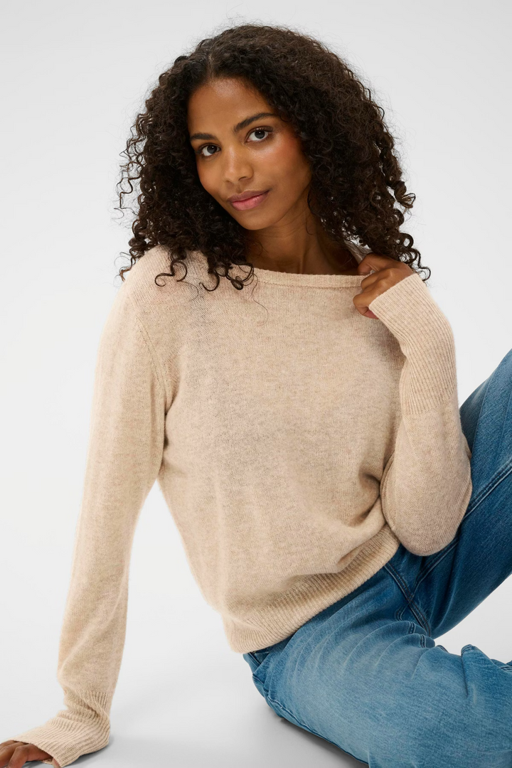 KAFFE KAcashie Pullover Feather Gray Melange