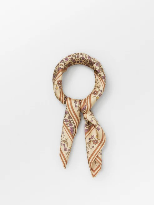 BECKSÖNDERGAARD Florisima Sia Scarf Melon Yellow
