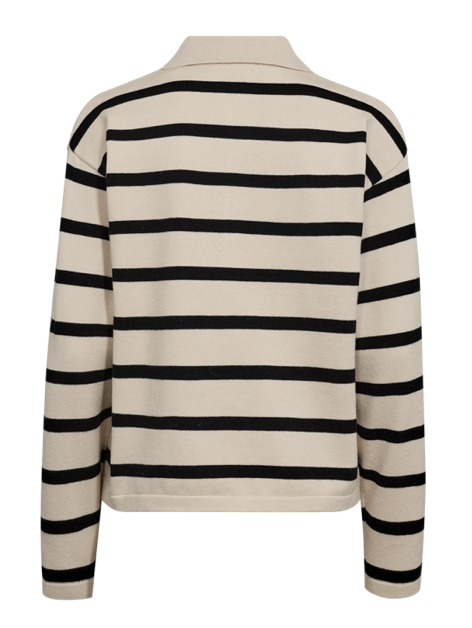 FREEQUENT FQClaura-Pullover MoonBeam Melange w. Black