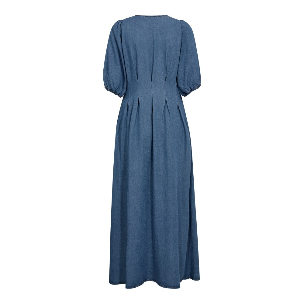 CO´COUTURE DenimCC Pleat Dress Denim Blue