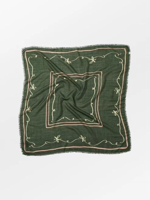 BECKSÖNDERGAARD Pencia Siw Scarf Sphagnum Green