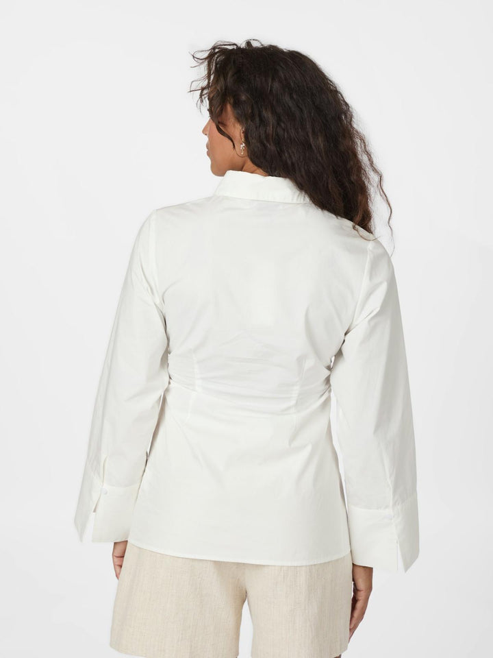 NEO NOIR Caroli Poplin Shirt White