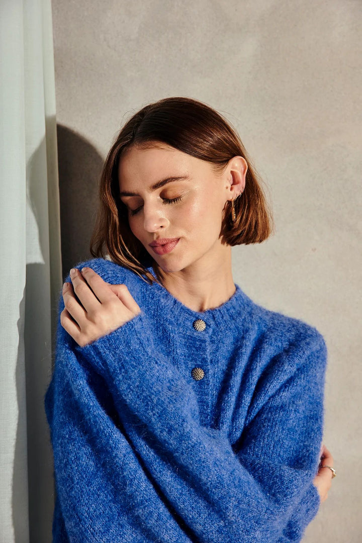 FREEQUENT FQLouisa-Cardigan Wedgewood Melange