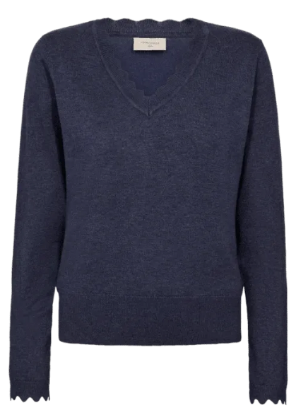 FREEQUENT FQkatie-Pullover Vintage Indigo Melange
