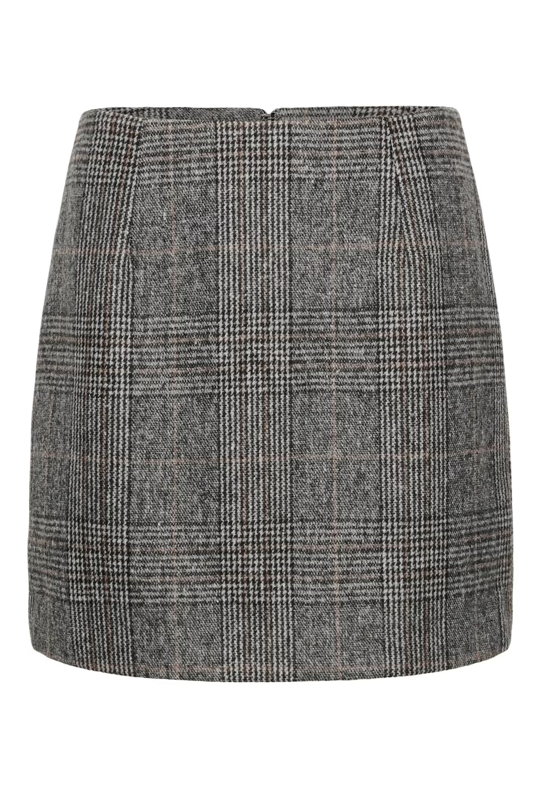 KAFFE KAvivian Pencil Skirt Grey Prince Of Wales Check