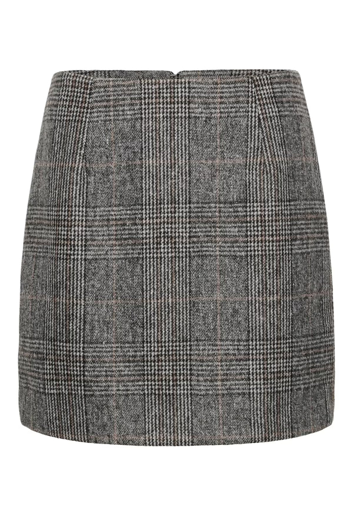 KAFFE KAvivian Pencil Skirt Grey Prince Of Wales Check