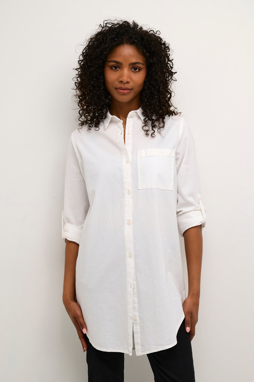 KAFFE KAnaya Shirt Tunic Chalk