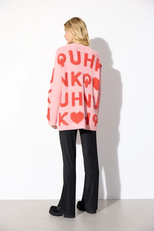 HUNKØN Jenny Knit Cardigan Pink