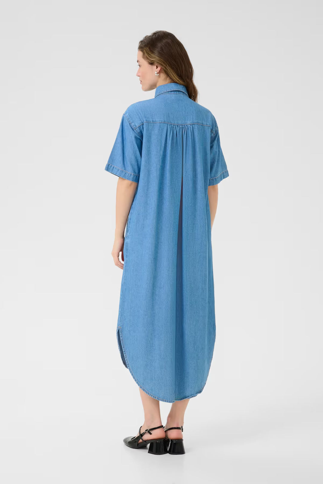 KAFFE KAluise Dress Medium Blue Chambray