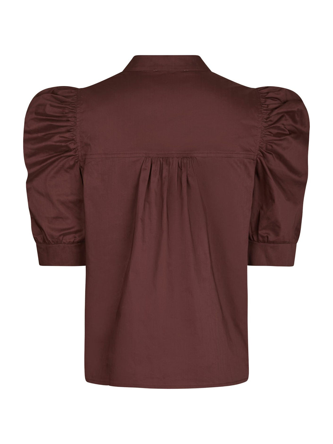 NEO NOIR Roella Poplin Blouse Burgundy