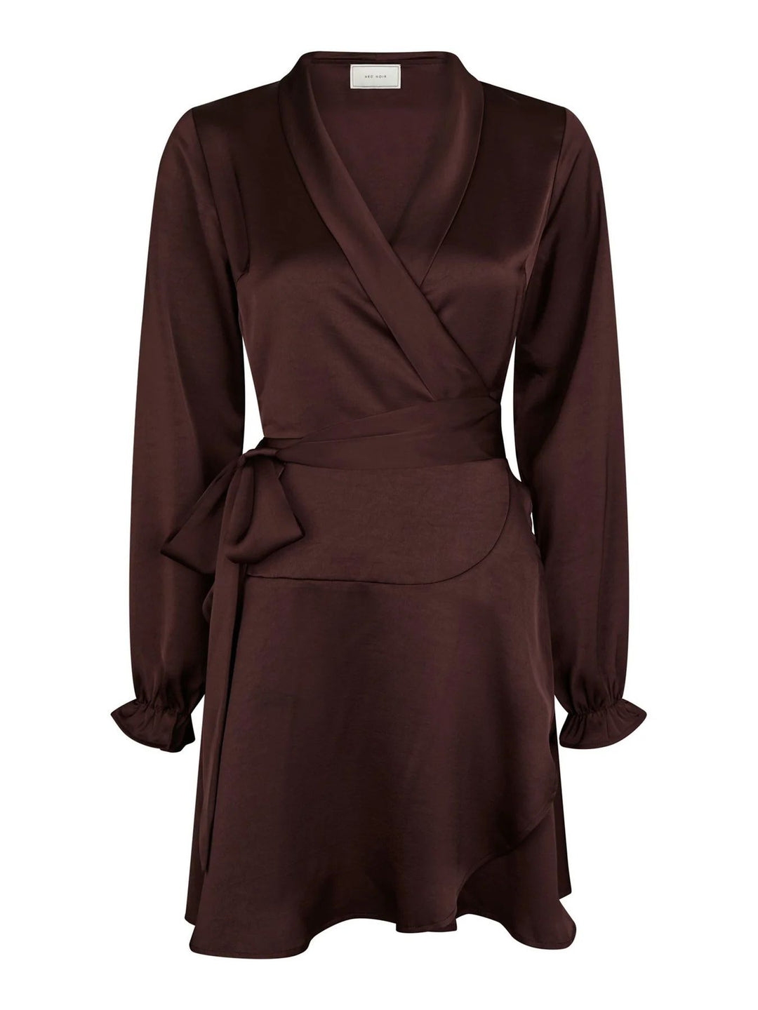 NEO NOIR Colbie Heavy Sateen Dress Burgundy