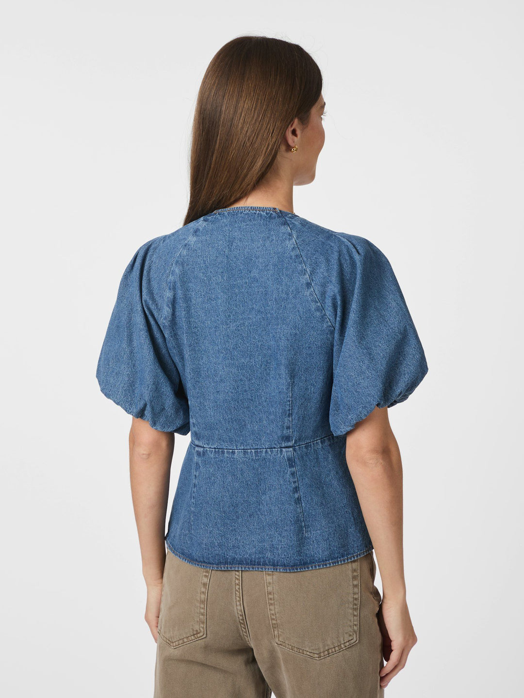 NEO NOIR Irina Denim Blouse Blue