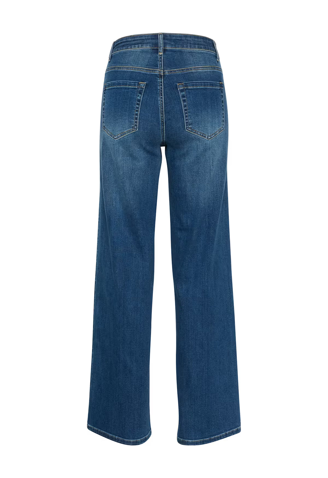 KAFFE KAkarla HW Wide Jeans Medium Blue Washed Denim