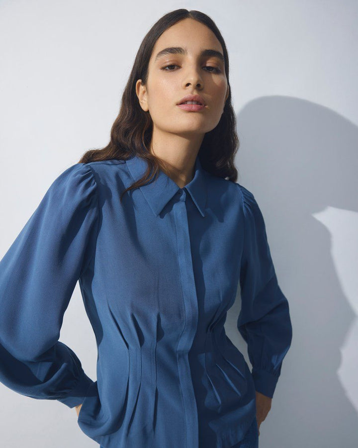 MSCH COPENHAGEN MSCHElsa Asana Shirt Vintage Indigo