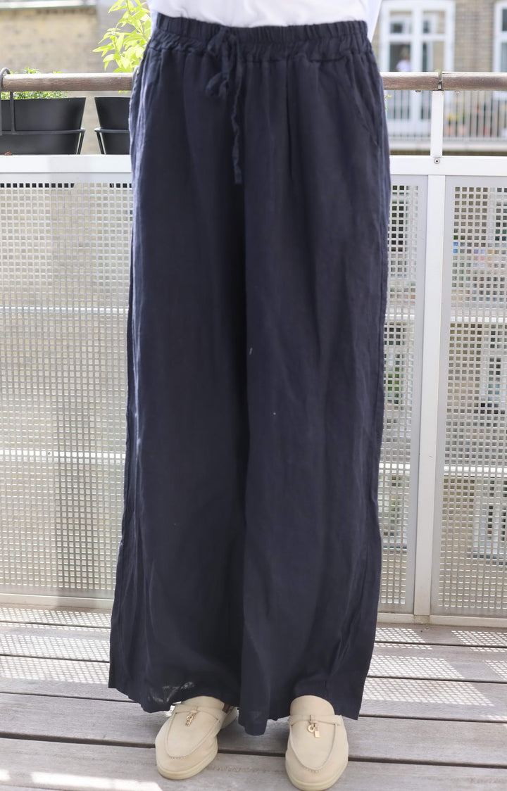 COPENHAGEN LUXE Linen Pants Navy