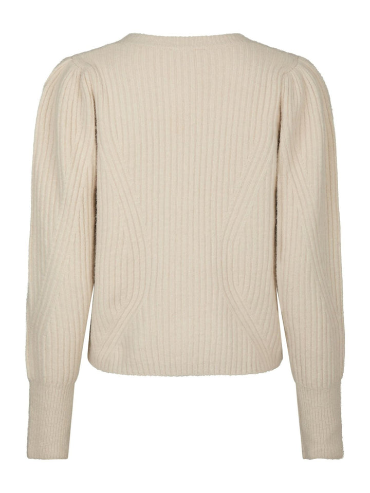 NEO NOIR Puli Knit Cardigan Ivory