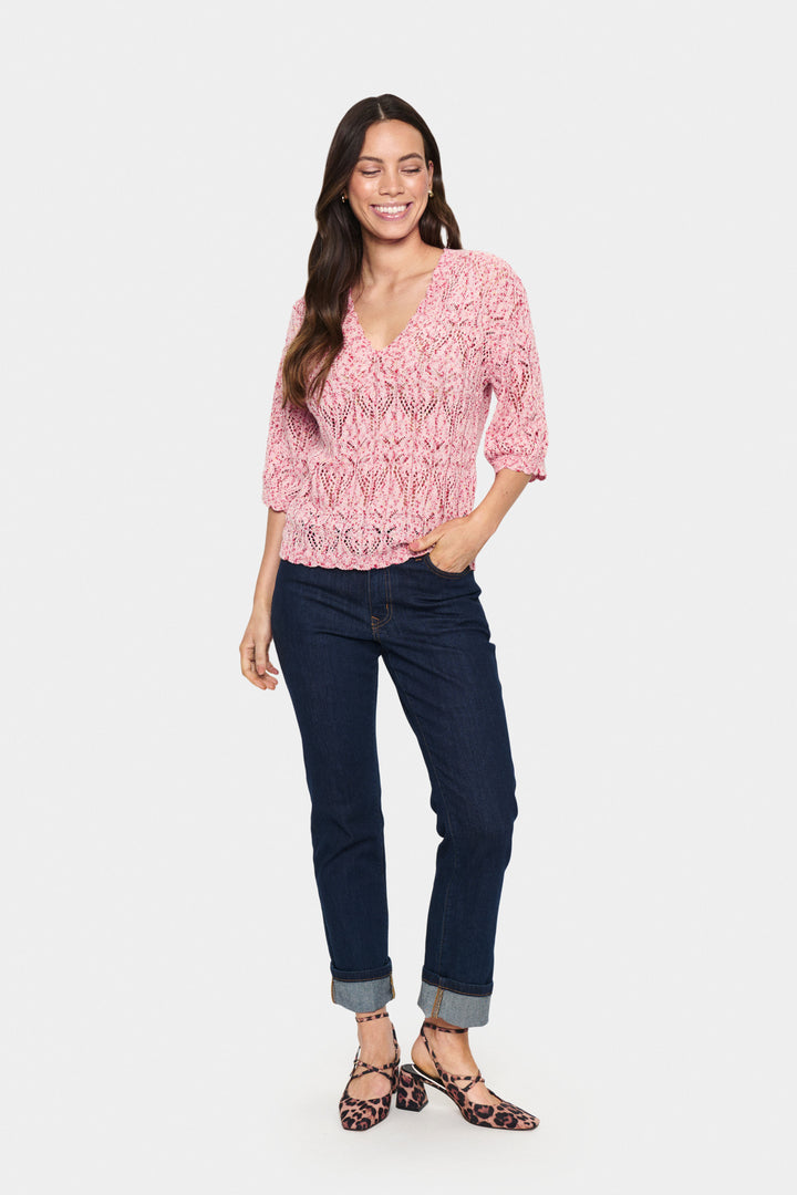 SAINT TROPEZ KimberleySZ Pullover Poinciana