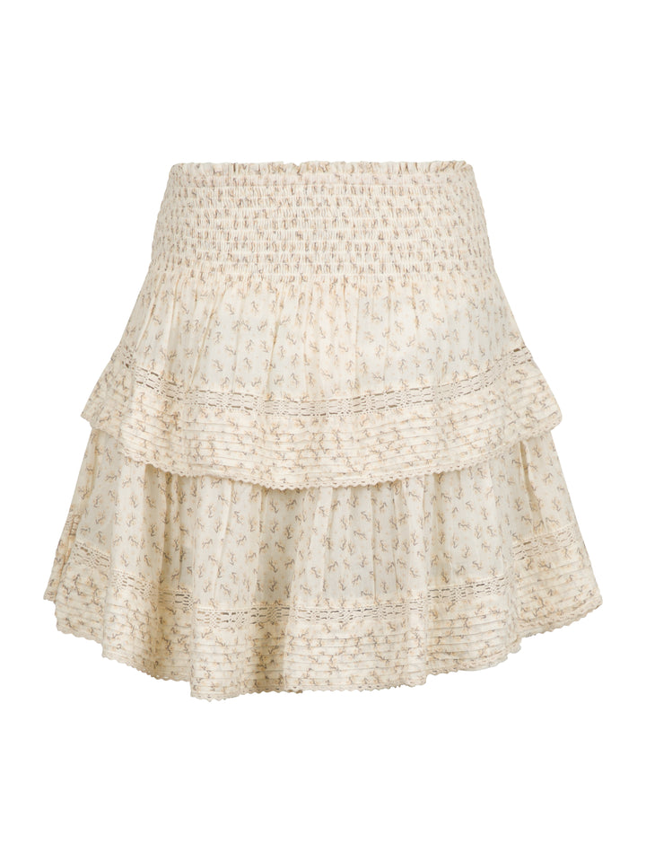 NEO NOIR Kenia Basic Blossom Skirt Creme