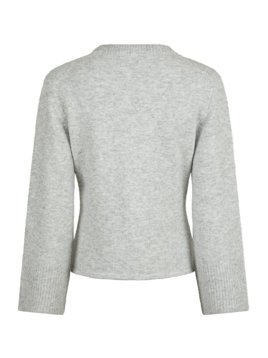 NEO NOIR Pixie Knit Cardigan Light Grey Melange