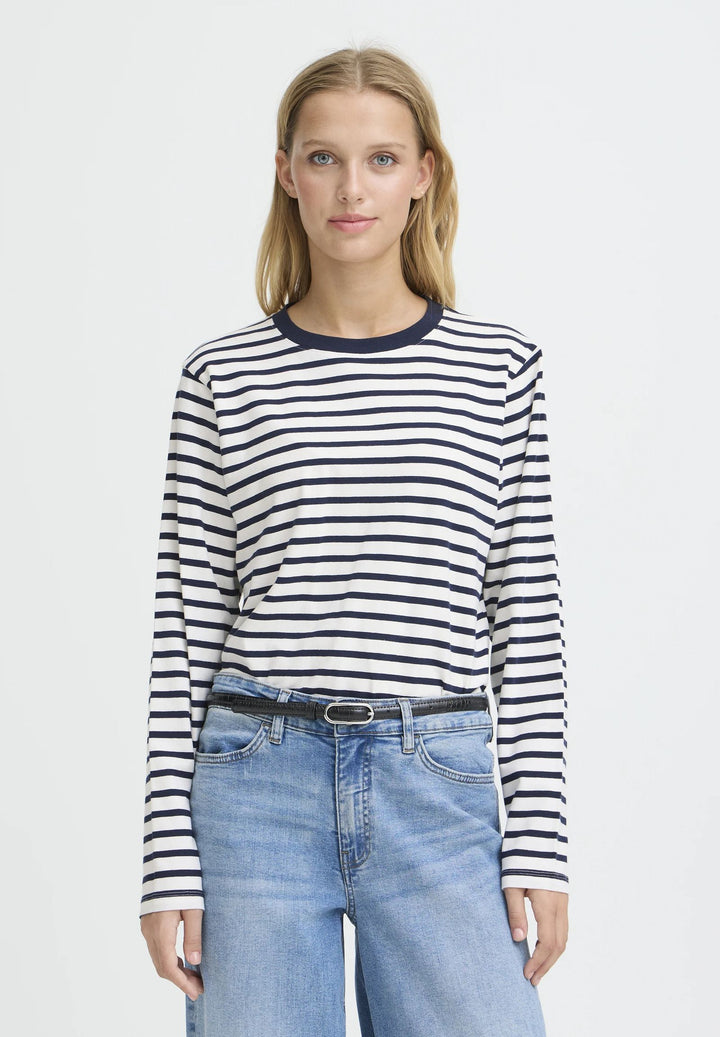 ICHI IHmira Loose LS4 Total Eclipse /Cloude Dancer