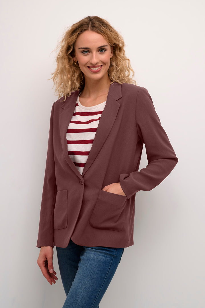 CREAM CRCocamia LS Blazer Rum Raisin