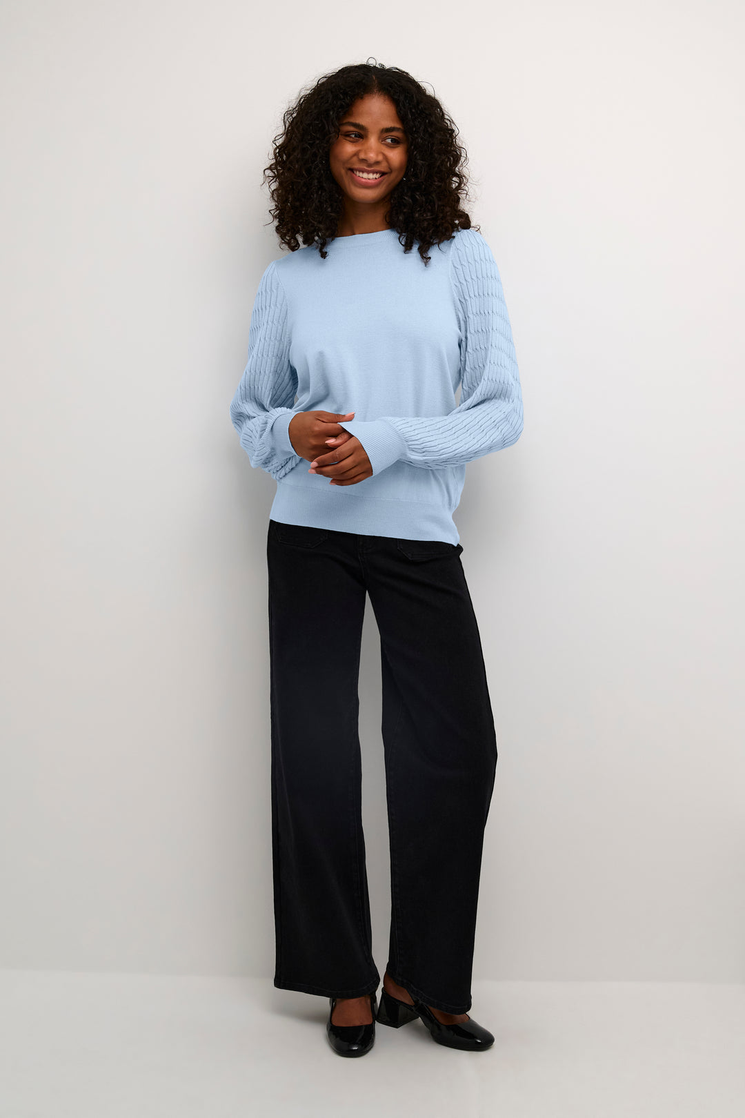 KAFFE KAnanna Pullover Celestial Blue