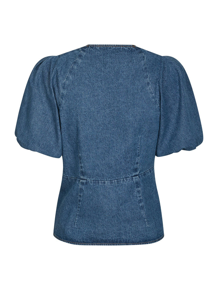 NEO NOIR Irina Denim Blouse Blue