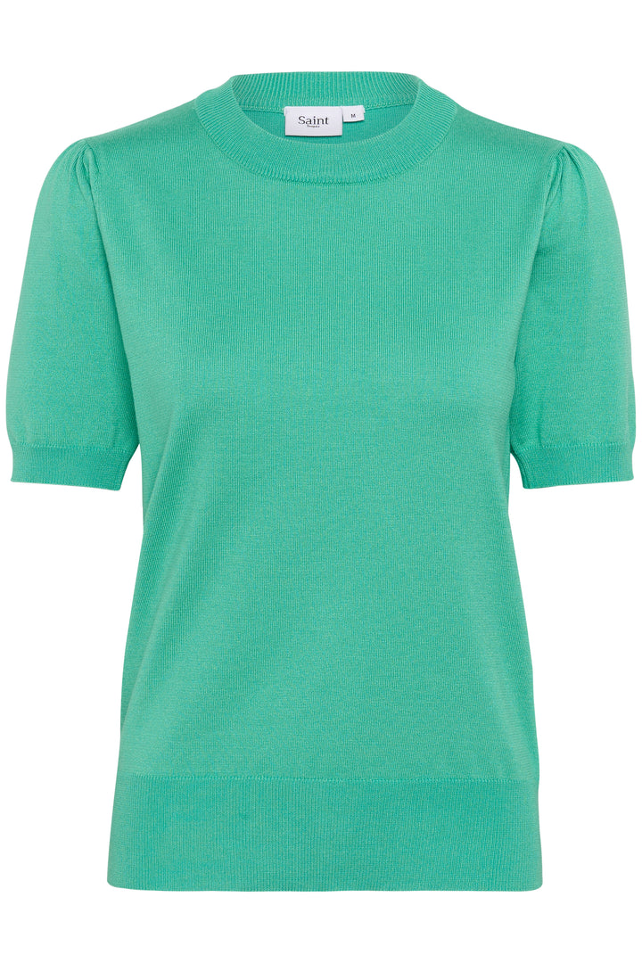 SAINT TROPEZ MilaSZ SS Pullover Gumdrop Green