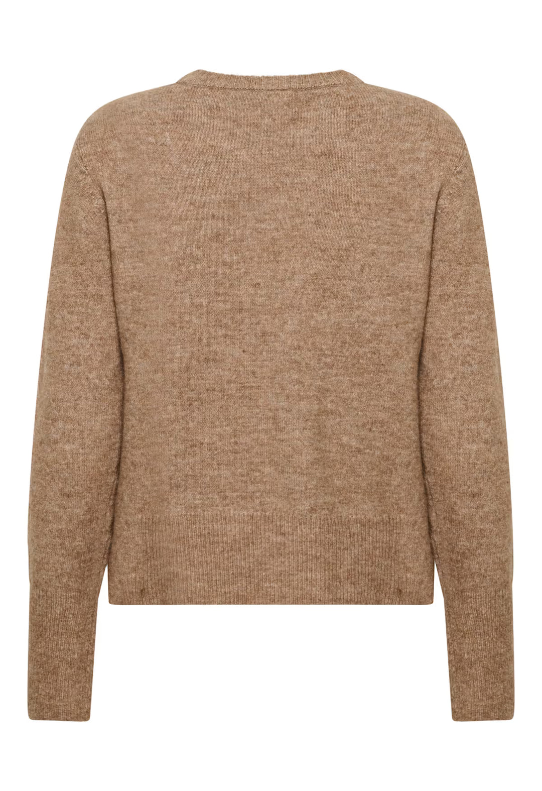 KAFFE KAniel Crew Neck Pullover Toasted Coconut Melange