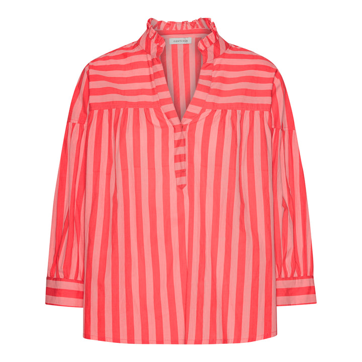 CONTINUE Ida Blouse Stripe Pink