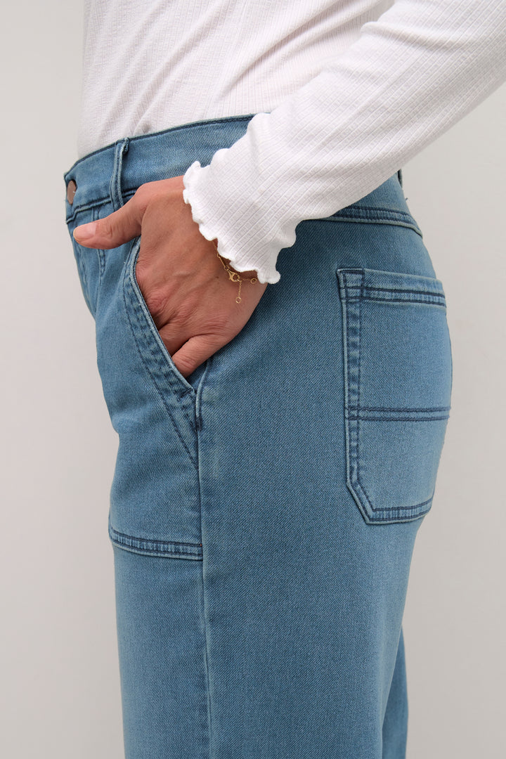 CREAM CRStacia Cargo Jogdenim Pant Maine Blue Denim