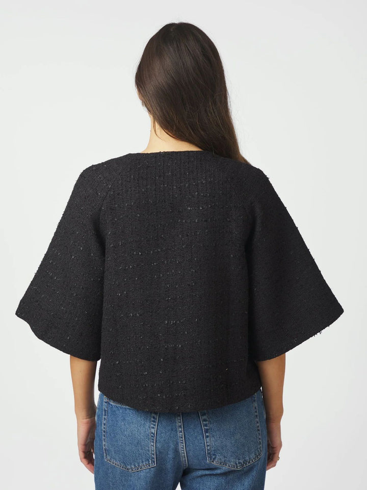 NEO NOIR Roselle Boucle Mini Jacket Black