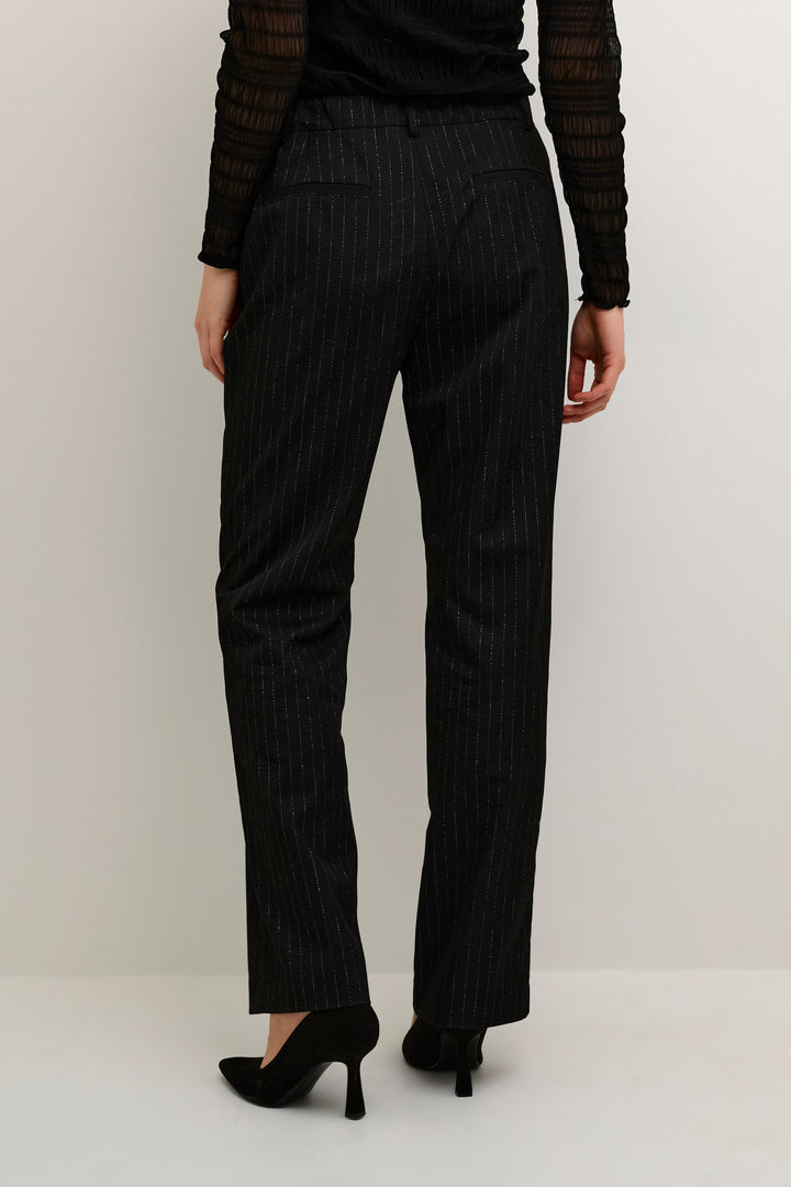 CREAM CRVanda Pant Deep Black Pinstripe