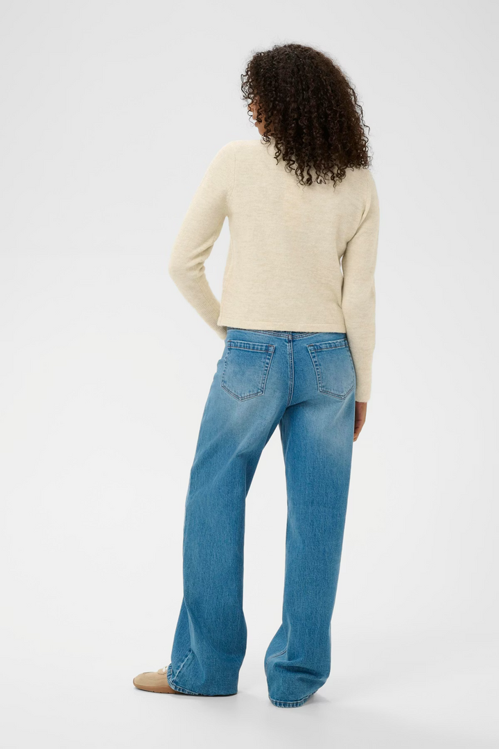 KAFFE KAniel Knit Cardigan Feather Gray Melange