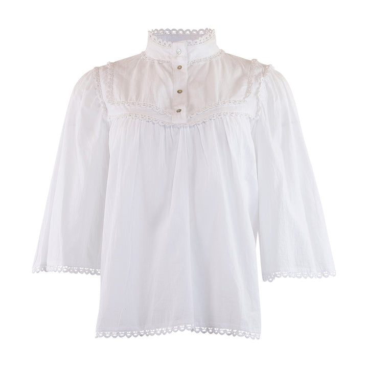 CONTINUE Isa Blouse White