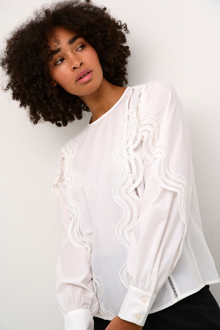 KAFFE KAchristine Blouse Optical White