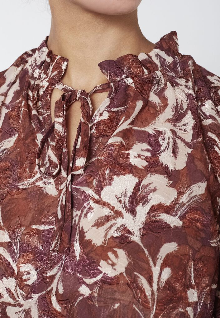 SISTERS POINT Elza-LS3 Bordeaux Flower