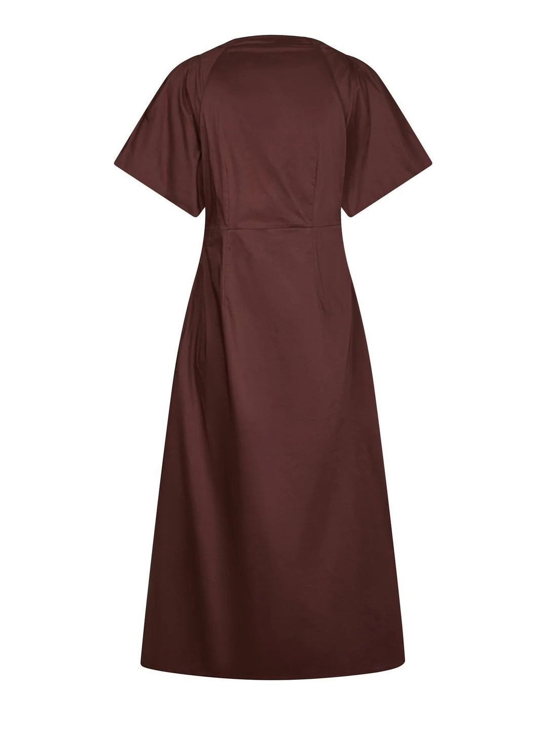 Neo Noir Illana Poplin Dress Burgundy