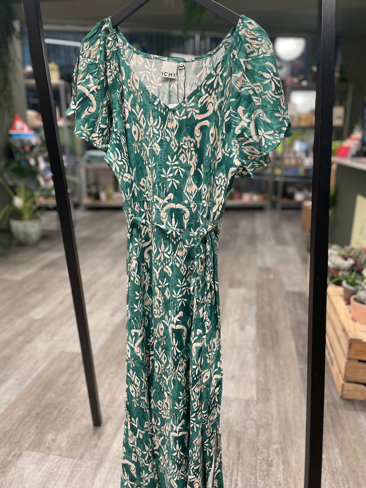 ICHI IHaya DR5 Pine Green Ikat
