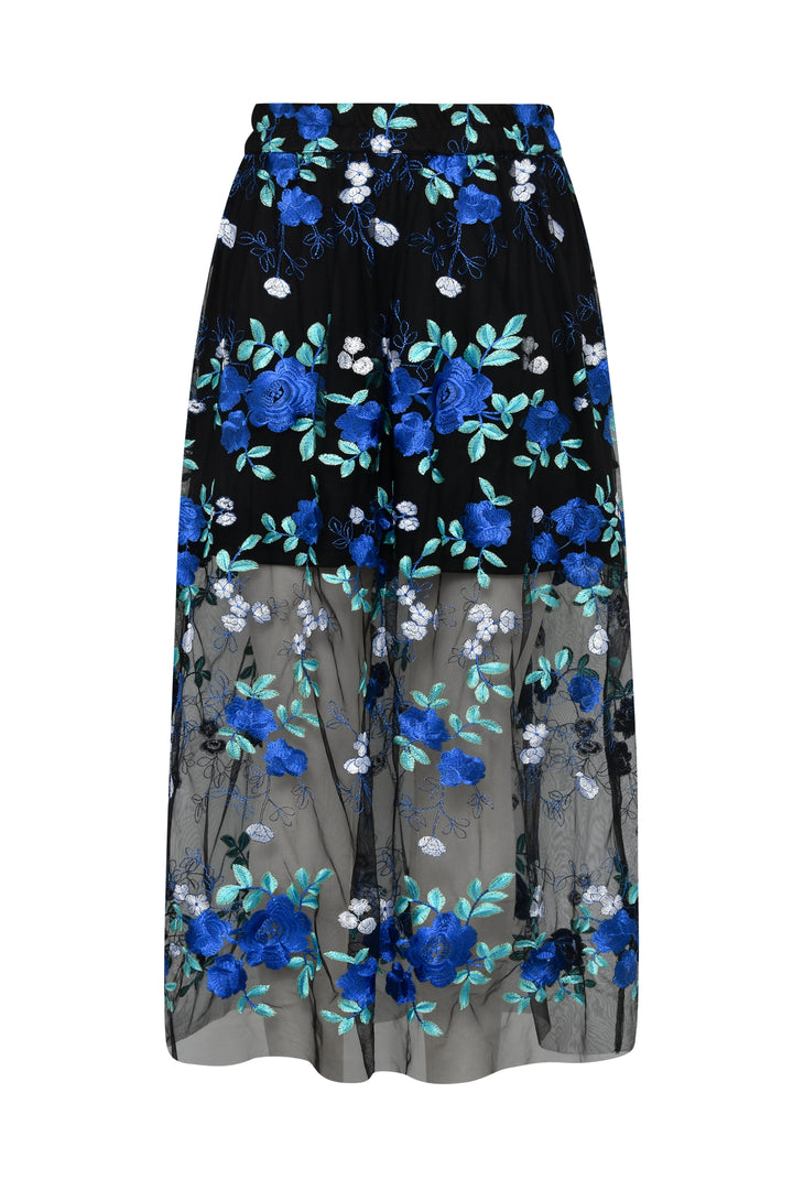 A-VIEW Fuschia Skirt Black/Blue