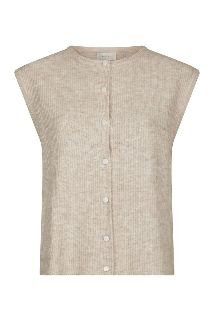 NEO NOIR Everest Knit Vest Po Sand Melange