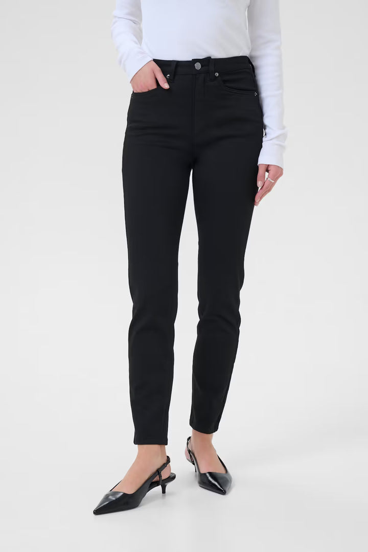 KAFFE KAwillow HW Slim Fit Jeans Black Deep
