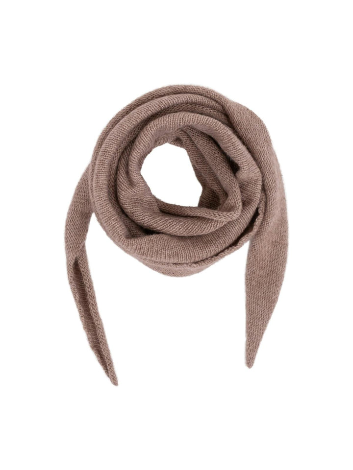 NEO NOIR Misty Knit Scarf Beige Melange