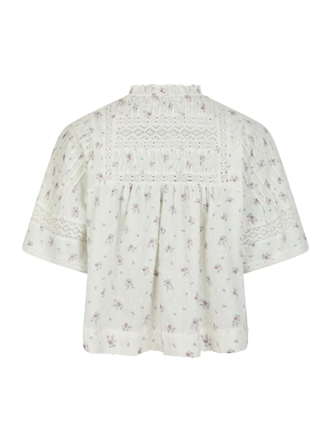 NEO NOIR Siama Dobby Flower Blouse Off White