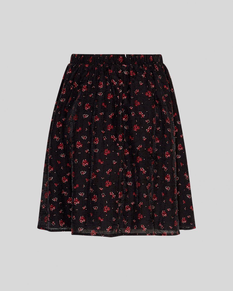 MSCH COPENHAGEN MSCHNancy Skirt AOP Syrah Flower