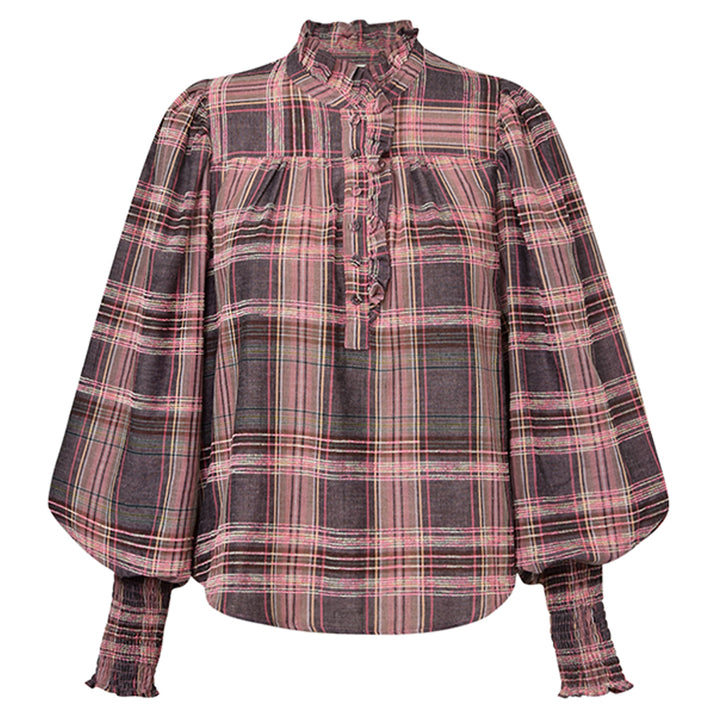 GOSSIA MijaGO Blouse Pink Check Mix