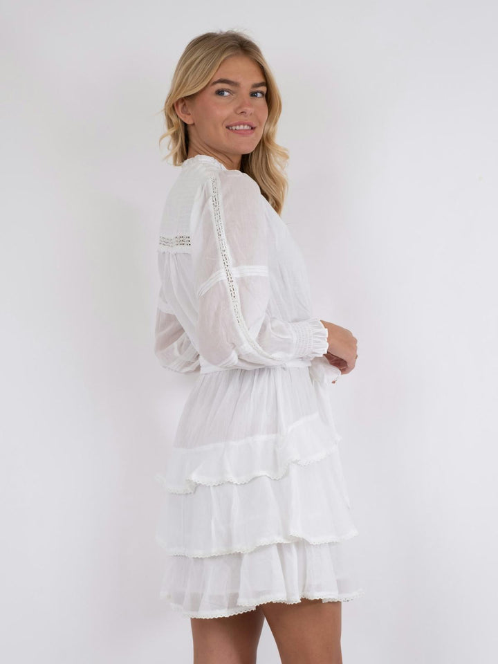 NEO NOIR Ada S Voile Dress White