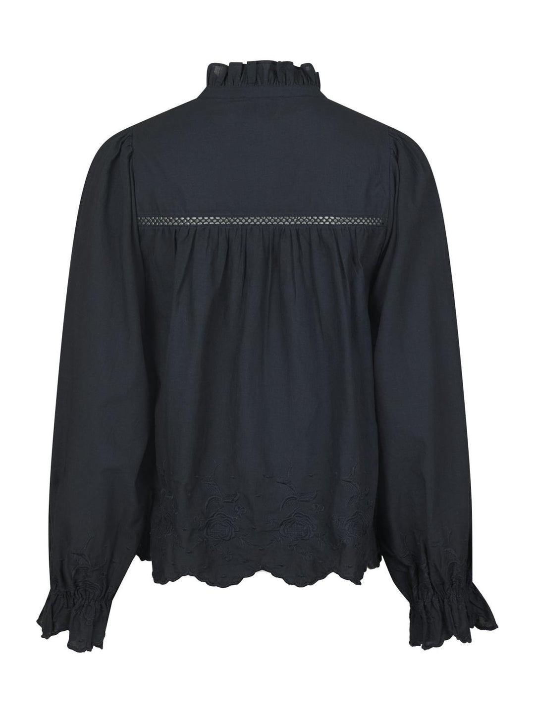 NEO NOIR Heline Emb Blouse Navy